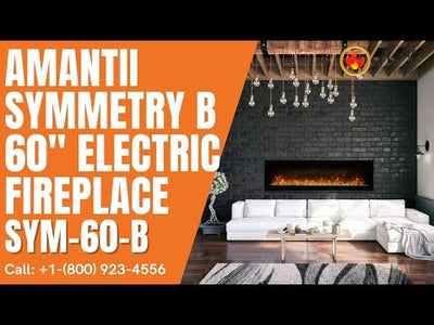 Amantii Symmetry B 60" Electric Fireplace SYM-60-B
