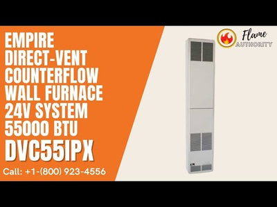 Empire Direct-Vent Counterflow Wall Furnace 24V System 55000 BTU DVC55IPX