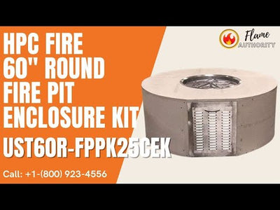 HPC Fire 60" Round Fire Pit Enclosure Kit UST60R-FPPK25CEK