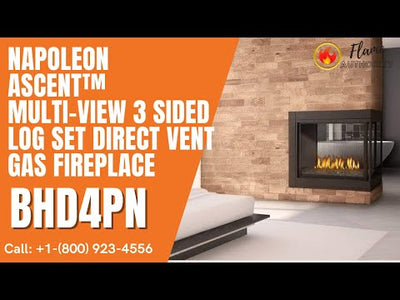Napoleon Ascent™ Multi-View 3 Sided Log Set Direct Vent Gas Fireplace BHD4PN