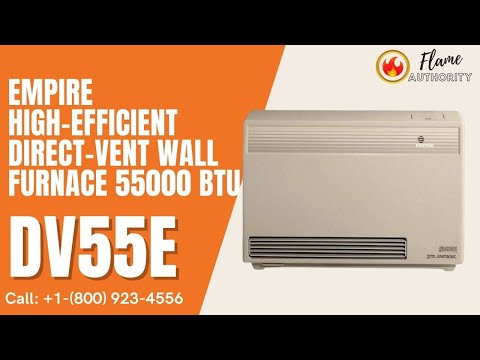 Empire High-Efficient Direct-Vent Wall Furnace 55000 BT DV55E