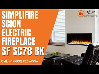 SimpliFire Scion 78" Electric Fireplace SF-SC78-BK