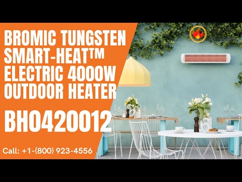 Bromic Tungsten Smart-Heat™ Electric 4000W Outdoor Heater BH0420012 - 44" White