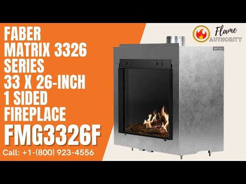 Faber MATRIX 3326 Series 33 x 26-inch 1 Sided Fireplace - FMG3326F
