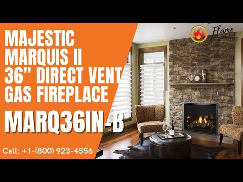 Majestic Marquis II 36" Direct Vent Gas Fireplace MARQ36IN-B
