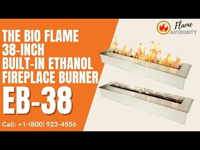 The Bio Flame 38-inch Built-In Ethanol Fireplace Burner
