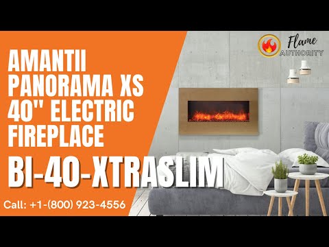 Amantii Panorama BI Extra Slim 40" Smart Electric Fireplace BI-40-XTRASLIM