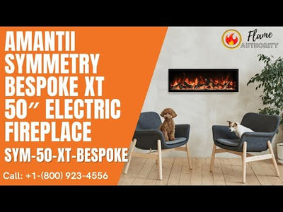 Amantii Symmetry Bespoke XT 50″ Electric Fireplace SYM-50-XT-BESPOKE