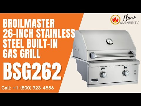 Broilmaster 26-Inch Stainless Steel Built-In Gas Grill-BSG262
