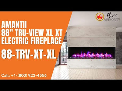 Amantii Tru View XT XL 88" Electric Fireplace 88-TRV-XT-XL
