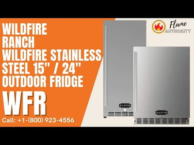 Wildfire Stainless Steel 15" / 24" Outdoor Fridge WFR