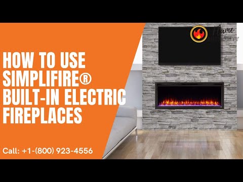 SimpliFire Built-In 36" Electric Fireplace SF-BI36-EB