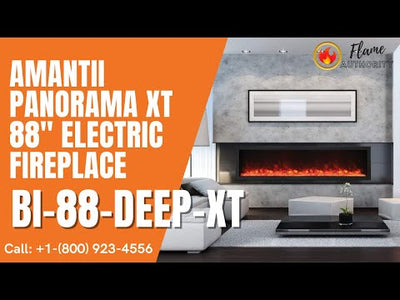 Amantii Panorama BI Deep XT 88" Smart Electric Fireplace BI-88-DEEP-XT