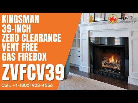 Kingsman 39-inch Zero Clearance Vent Free Gas Firebox - ZVFCV39