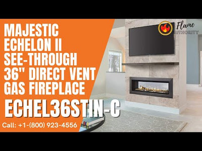 Majestic Echelon II See-Through 36" Direct Vent Gas Fireplace ECHEL36STIN-C