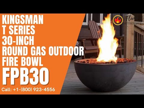 Marquis by Kingsman Bola 30-inch Outdoor Gas Fire Bowl FPB30