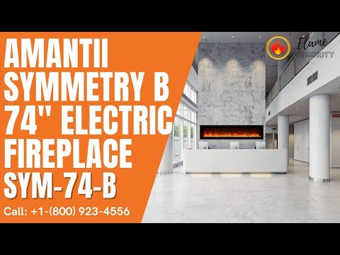 Amantii Symmetry B 74" Electric Fireplace SYM-74-B