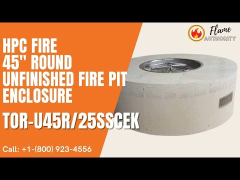 HPC Fire 45" Round Unfinished Fire Pit Enclosure TOR-U45R/25SSCEK