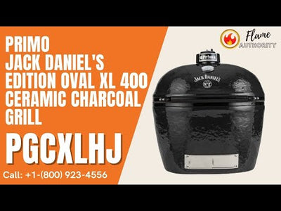 Primo Jack Daniel's Edition Oval XL 400 Ceramic Charcoal Grill PGCXLHJ