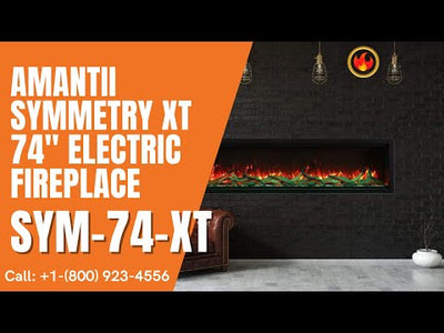 Amantii Symmetry XT Smart 74" Electric Fireplace SYM-74-XT