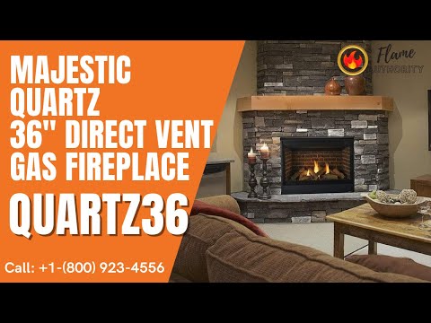 Majestic Quartz 36" Direct Vent Gas Fireplace QUARTZ36