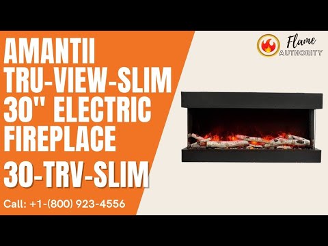 Amantii True View Slim 30" Smart Electric Fireplace 30-TRV-SLIM