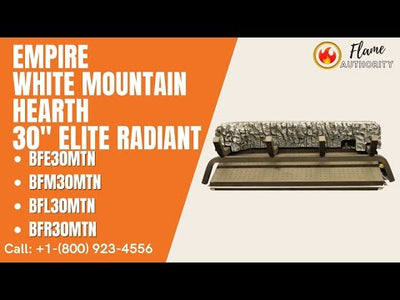 Empire White Mountain Hearth 30" Elite Radiant Millivolt On/Off Switch Burner BFR30MTN