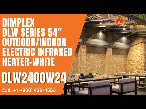 Dimplex DLW Series 54" Outdoor/Indoor Electric Infrared Heater-White DLW2400W24