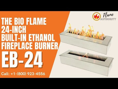 The Bio Flame 24-inch Built-In Ethanol Fireplace Burner