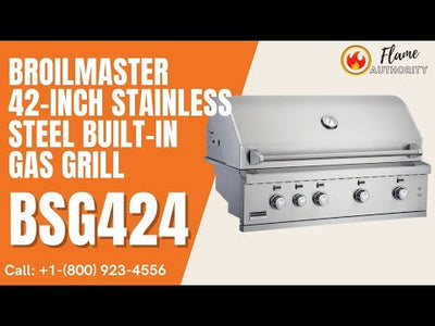Broilmaster 42-Inch Stainless Steel Built-In Gas Grill-BSG424
