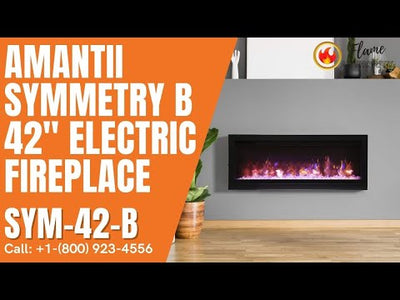 Amantii Symmetry B 42" Electric Fireplace SYM-42-B