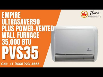Empire UltraSaver90Plus Power-Vented Wall Furnace 35,000 Btu PVS35