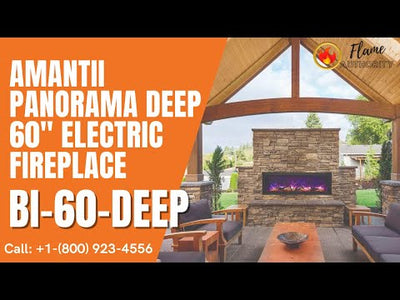 Amantii Panorama BI Deep 60" Smart Electric Fireplace BI-60-DEEP-OD