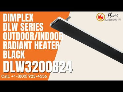 Dimplex DLW Series 70" Outdoor/Indoor Electric Infrared Heater-Black DLW3200B24