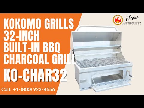 Kokomo Grills 32-inch Built-In BBQ Charcoal Grill - KO-CHAR32