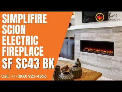 SimpliFire Scion 43" Electric Fireplace SF-SC43-BK