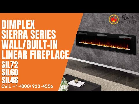 Dimplex Sierra 72" Wall-Mount/Tabletop Linear Electric Fireplace SIL72