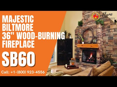 Majestic Biltmore 36" Wood-Burning Fireplace SB60