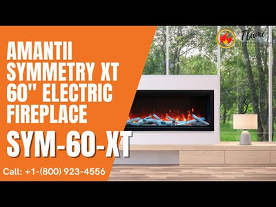 Amantii Symmetry XT Smart 60" Electric Fireplace SYM-60-XT