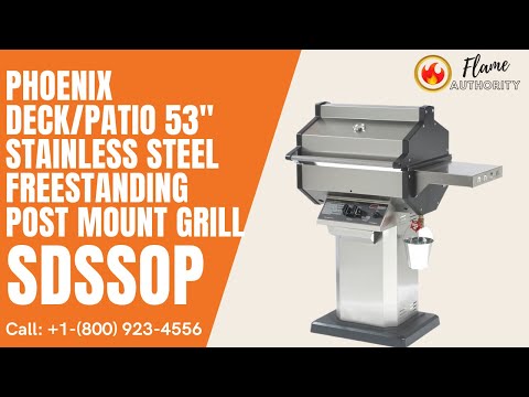Phoenix Deck/Patio 53" Stainless Steel Freestanding Post Mount Grill SDSSOP