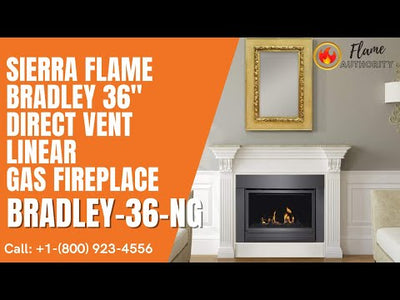Sierra Flame Bradley 36" Direct Vent Linear Gas Fireplace BRADLEY-36-NG