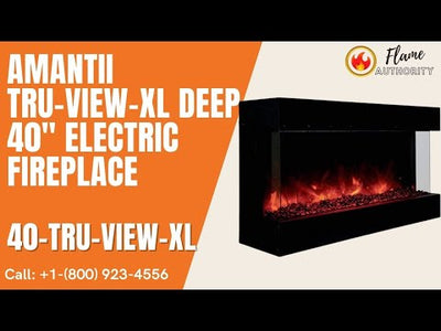 Amantii Tru View XL Deep Smart 40" Electric Fireplace 40-TRU-VIEW-XL