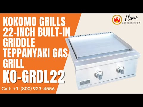 Kokomo Grills 22-inch Built-In Griddle Teppanyaki Gas Grill - KO-GRDL22