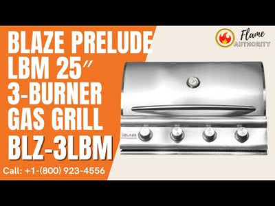 Blaze Prelude LBM 25″ 3-Burner Gas Grill BLZ-3LBM