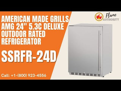 American Made Grills AMG 24" 5.3c Deluxe Outdoor Rated Refrigerator