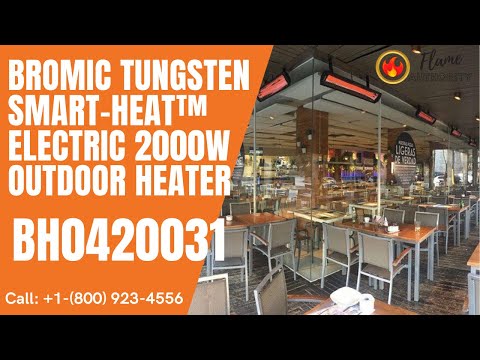 Bromic Tungsten Smart-Heat™ Electric 56" Black 3000W Outdoor Heater BH0420031