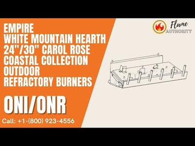 Empire White Mountain Hearth 24"/30" Carol Rose Coastal Collection Outdoor Refractory Burners - ONI/ONR
