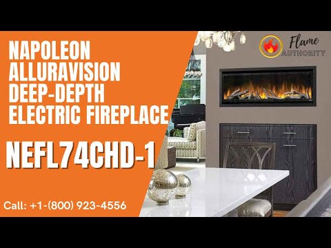 Napoleon Alluravision™ 74 Deep-Depth Electric Fireplace NEFL74CHD-1