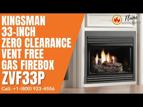 Kingsman 33-inch Zero Clearance Vent Free Gas Firebox - ZVF33P