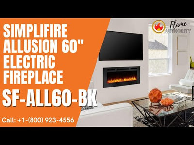 SimpliFire Allusion 60" Electric Fireplace SF-ALL60-BK